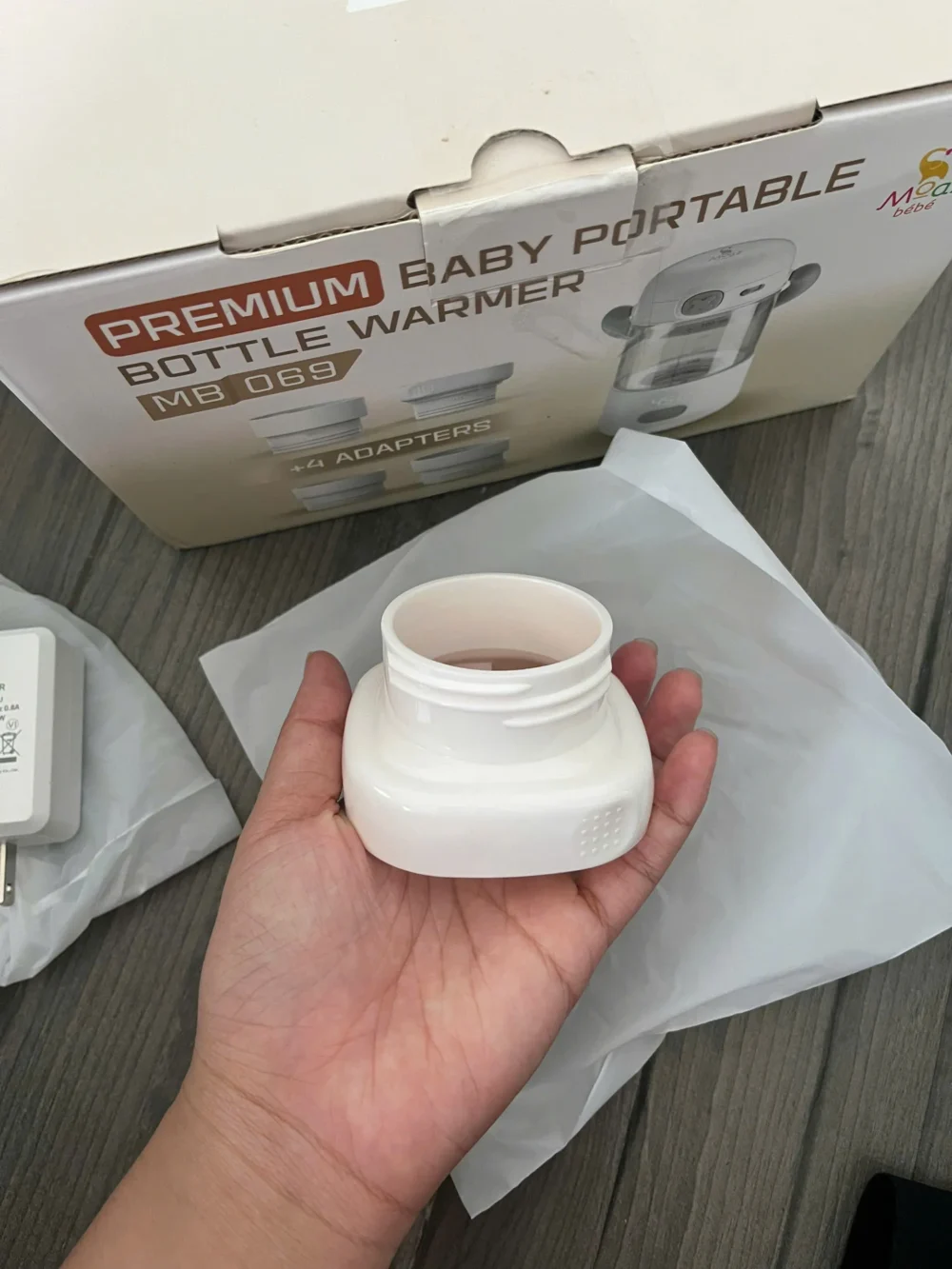 Máy hâm sữa di động cầm tay Moaz bébé MB069 tặng 4 cổ bình (như mới còn bảo hành 12 tháng) - Ảnh 15