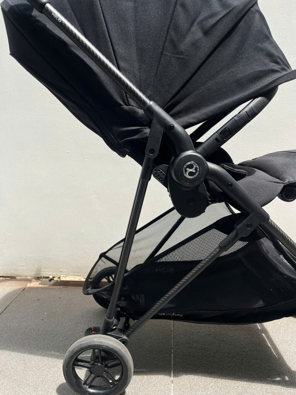 Xe đẩy Cybex Melio carbon full đen - Ảnh 8