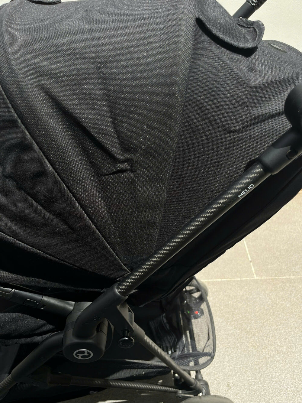 Xe đẩy Cybex Melio carbon full đen - Ảnh 14