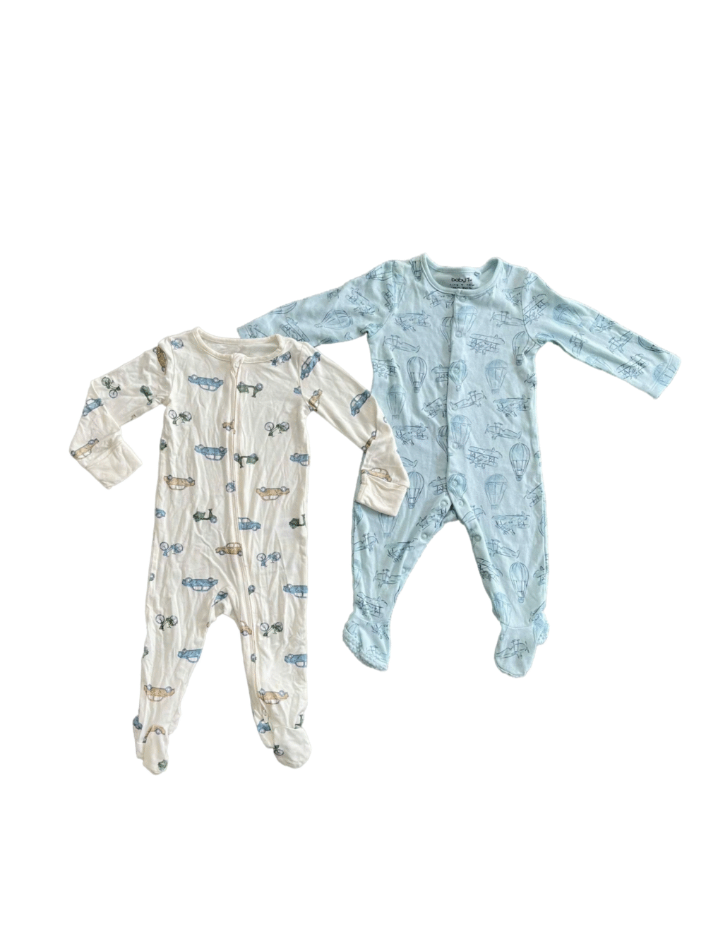 Set 4 sleep Sleepsuit liền thân cho bé mix brand Tu & Carter 6-9 tháng