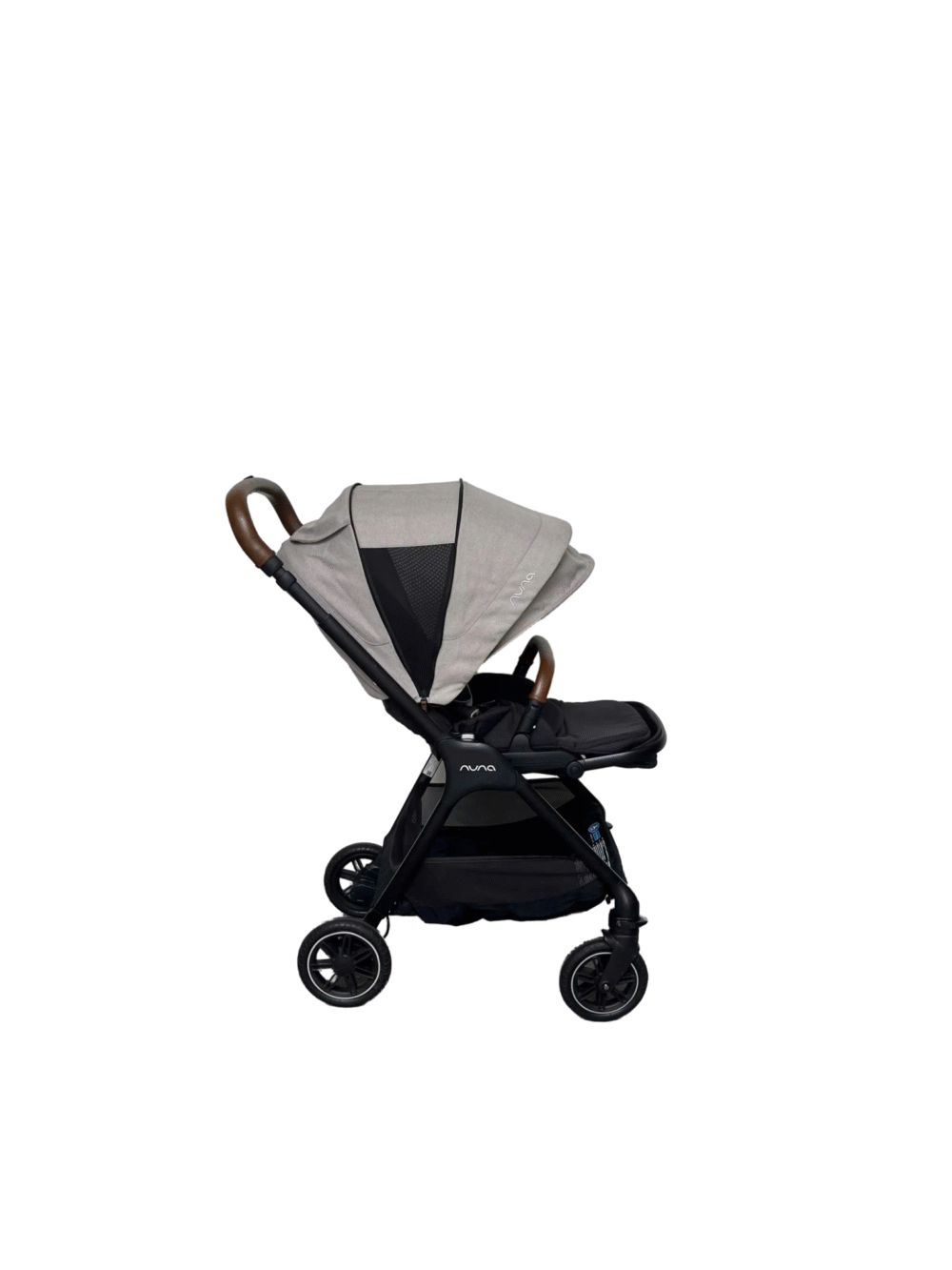 Xe đẩy Nuna triv màu xám nhạt khung đen - Ảnh 1