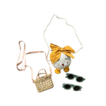 Set 4 món 2 kính râm và 2 túi nhỏ cho bé gái Zara và handmade