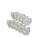 Set 10 tã dán sơ sinh bằng vải cotton Hello BnB (màu trắng)