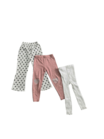 Set 3 quần dài bé gái mix brand (2 đến 3 tuổi)H&M, no brand