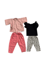 Set 2 bộ đồ bé gái mix brand Moonha, H&M, Copenhagen delights, Gustavo Gano