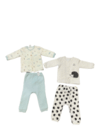 Set 2 bộ đồ chần bông cho bé mix brand Tartine et Chocolat & Happyland size 75, 80