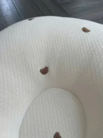 Gối chống trào ngược Rototo bebe vải cotton lụa hoạ tiết chú gấu (còn túi vải đựng gối) - Ảnh 2