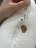 Gối chống trào ngược Rototo bebe vải cotton lụa hoạ tiết chú gấu (còn túi vải đựng gối) - Ảnh 7