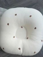 Gối chống trào ngược Rototo bebe vải cotton lụa hoạ tiết chú gấu (còn túi vải đựng gối) - Ảnh 8