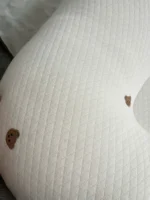 Gối chống trào ngược Rototo bebe vải cotton lụa hoạ tiết chú gấu (còn túi vải đựng gối) - Ảnh 9