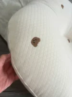 Gối chống trào ngược Rototo bebe vải cotton lụa hoạ tiết chú gấu (còn túi vải đựng gối) - Ảnh 10