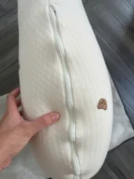 Gối chống trào ngược Rototo bebe vải cotton lụa hoạ tiết chú gấu (còn túi vải đựng gối) - Ảnh 16