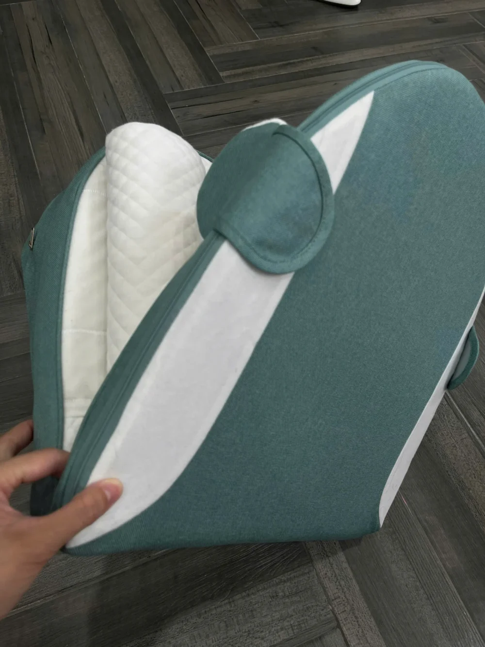 Gối chống trào ngược Aibedo màu trắng xanh - Ảnh 5