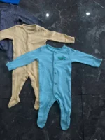Set 4 bộ sleepsuit bé Mother care 6-9M - Ảnh 2