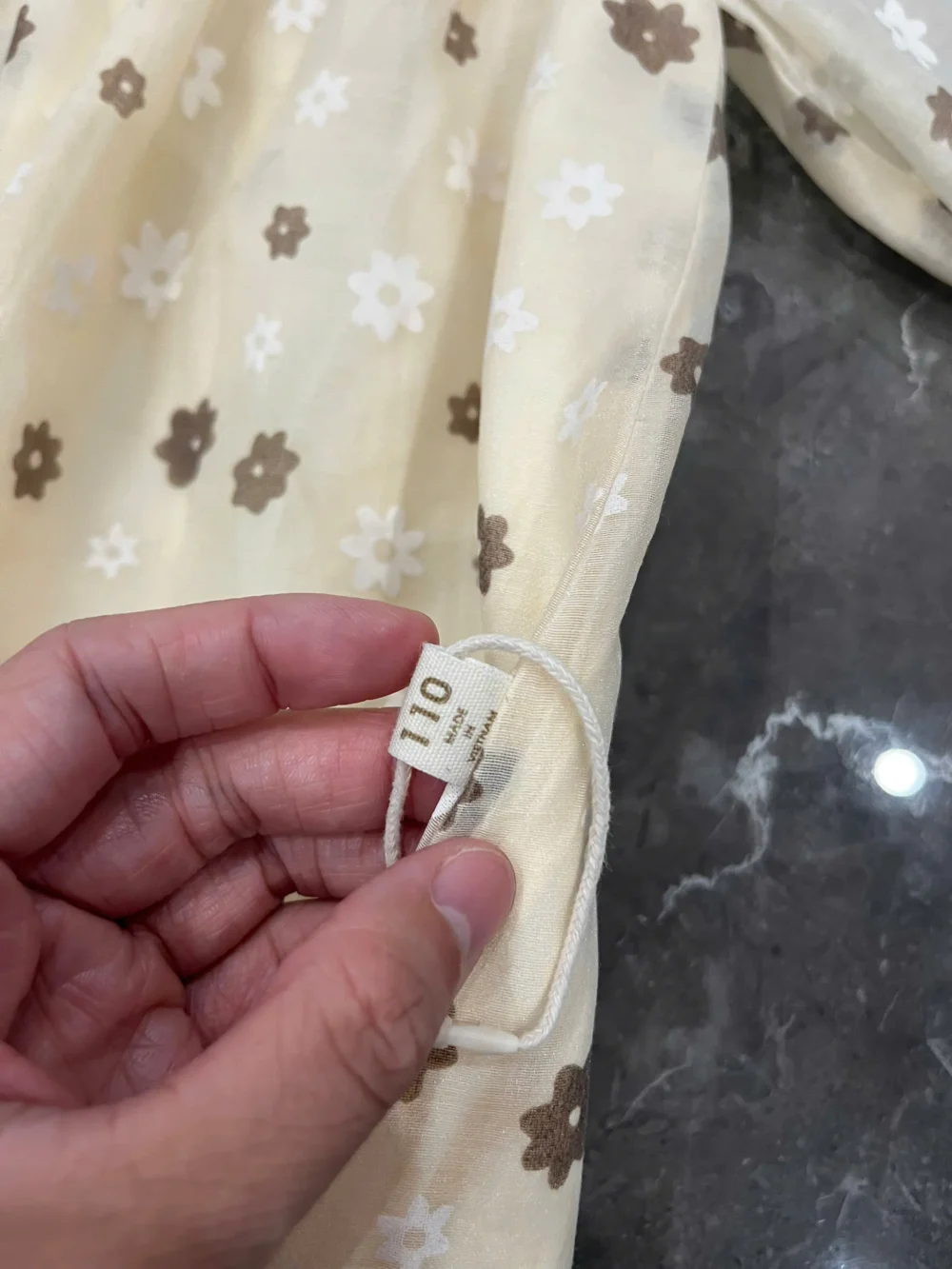 Váy đầm xoè hoa voan 2 lớp bé gái màu be hoa bi Vietnam design - Ảnh 5