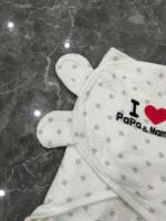 Ủ kén chần bông mỏng I love papa mama no brand - Ảnh 2