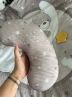 Thảm chơi phát nhạc và gối tập tummy time Chicco màu xám be - Ảnh 9