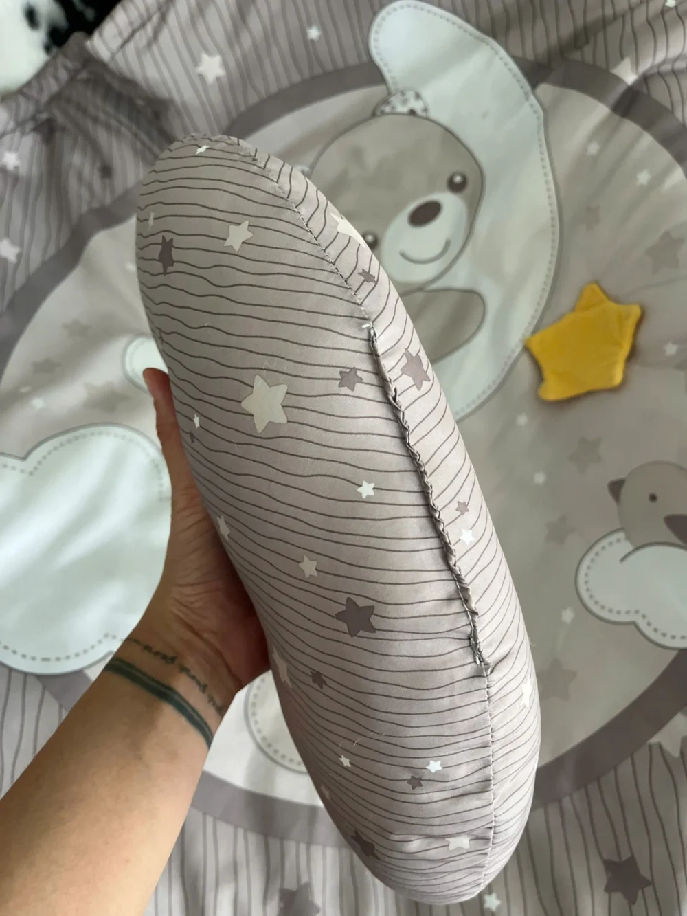Thảm chơi phát nhạc & màu sắc và gối tập tummy time Chicco màu xám be - Ảnh 10