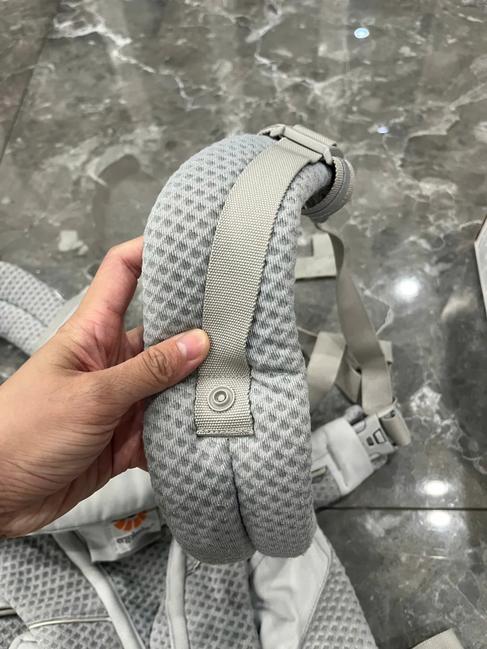 Địu Ergo baby Omni Breeze màu xám nhạt 0-4 tuổi (còn box) - Ảnh 12