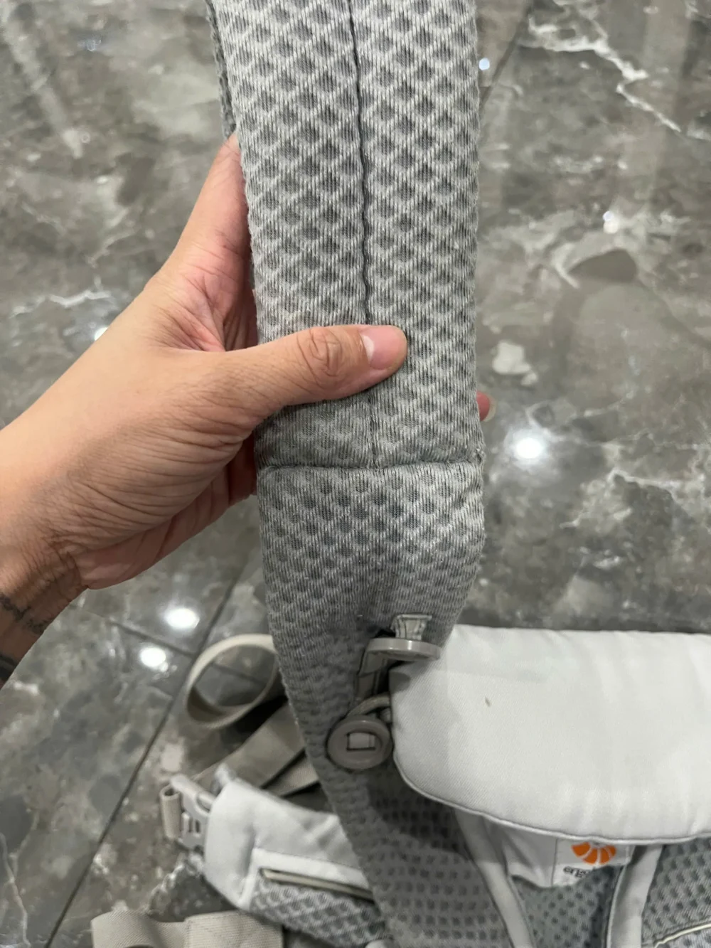 Địu Ergo baby Omni Breeze màu xám nhạt 0-4 tuổi (còn box) - Ảnh 13