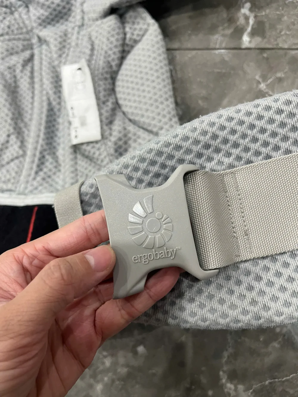 Địu Ergo baby Omni Breeze màu xám nhạt 0-4 tuổi (còn box) - Ảnh 22