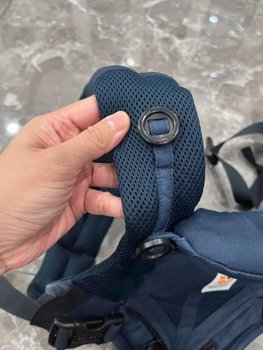Địu Ergo baby Omni 360 cool air mesh màu xanh navy 0-4 tuổi (no box) - Ảnh 14
