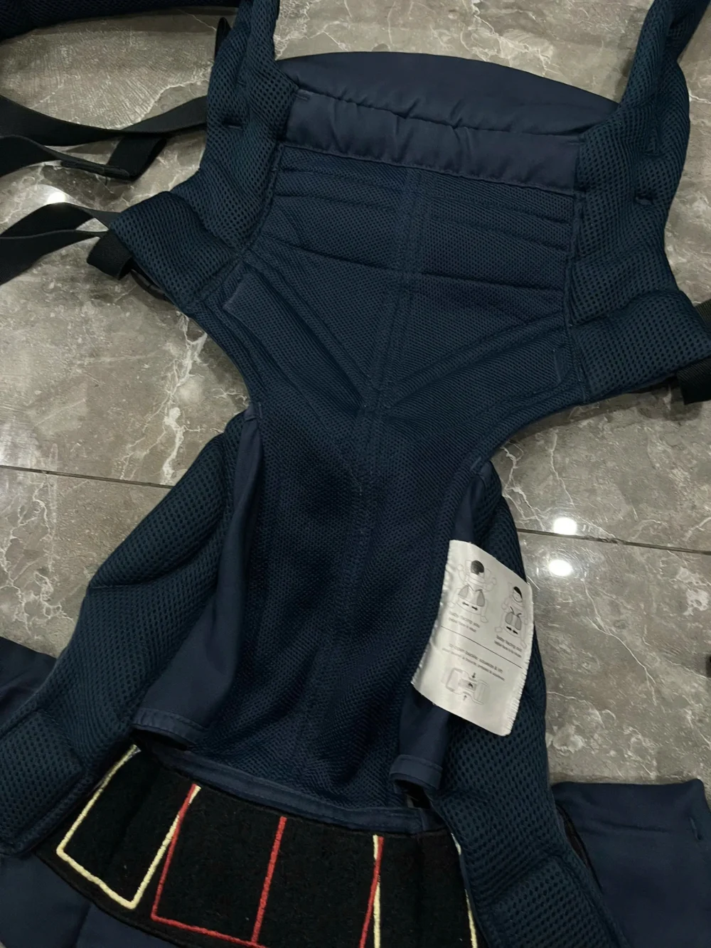 Địu Ergo baby Omni 360 cool air mesh màu xanh navy 0-4 tuổi (no box) - Ảnh 18