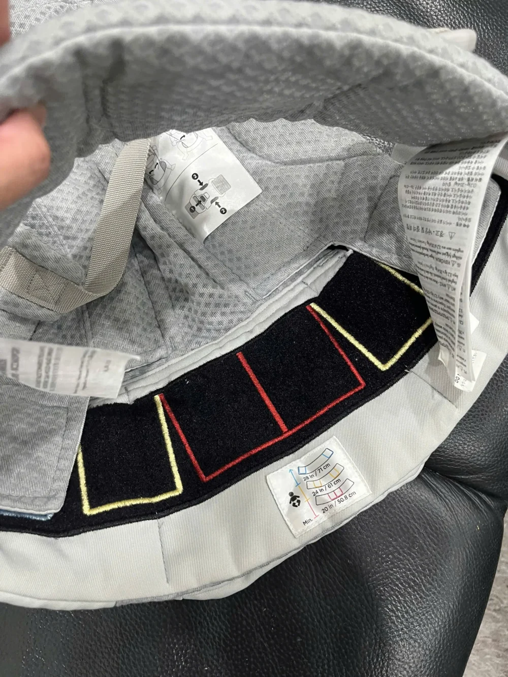 Địu Ergo baby Omni Breeze màu xám nhạt 0-4 tuổi (no box) - Ảnh 9