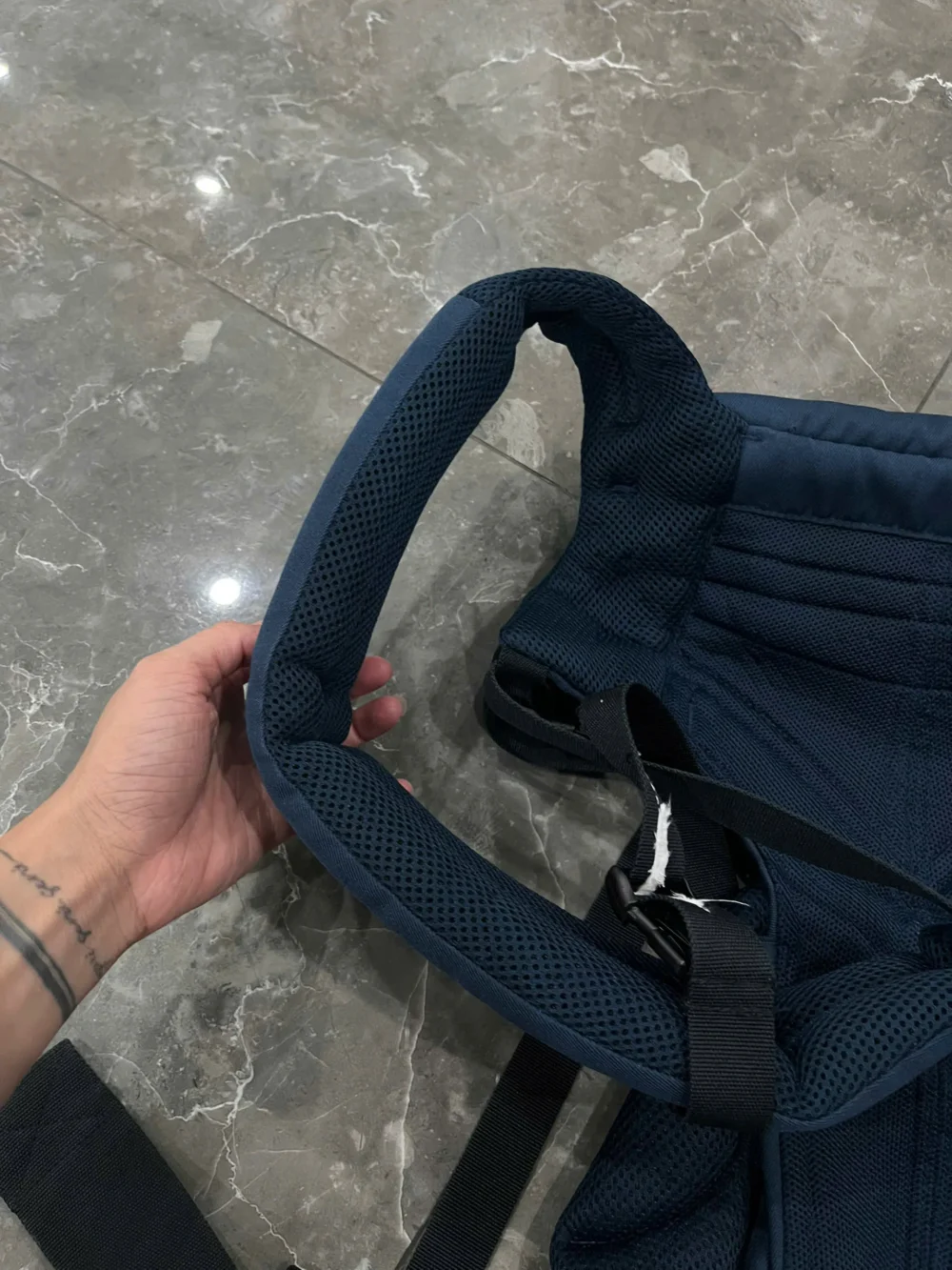 Địu Ergo baby Omni 360 cool air mesh màu xanh navy 0-4 tuổi (còn box) - Ảnh 7