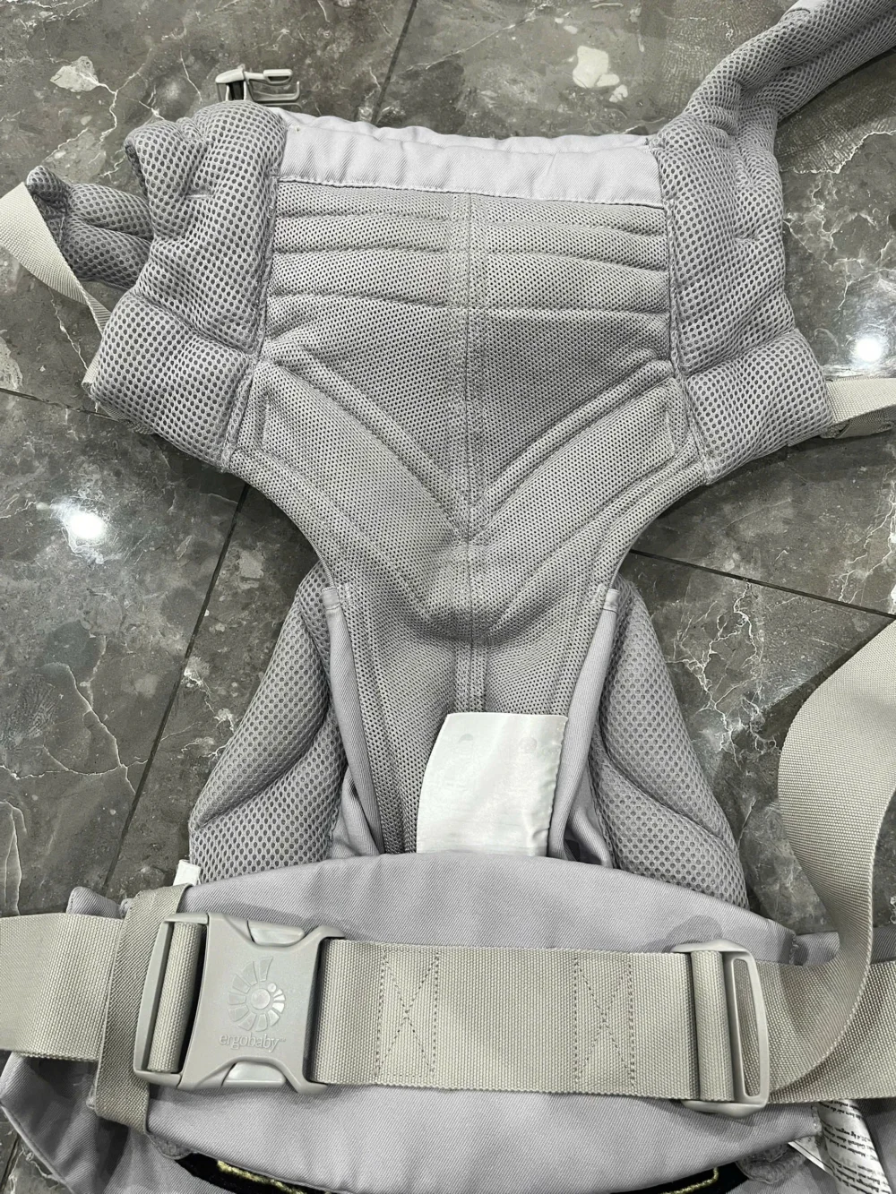 Địu Ergo baby Omni 360 cool air mesh màu xám nhạt 0-4 tuổi (no box) - Ảnh 16