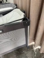 Giường cũi em bé Joie Commuter Change & Snooze Linen Gray - Ảnh 22