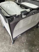 Giường cũi em bé Joie Commuter Change & Snooze Linen Gray - Ảnh 25