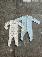 Set 4 sleep Sleepsuit liền thân cho bé mix brand Tu & Carter 6-9 tháng - Ảnh 10