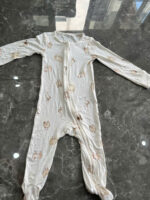 Set 4 sleep Sleepsuit liền thân cho bé mix brand Tu & Carter 6-9 tháng - Ảnh 12