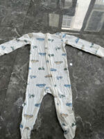 Set 4 sleep Sleepsuit liền thân cho bé mix brand Tu & Carter 6-9 tháng - Ảnh 7