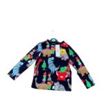 Áo tay dài hình khủng long cho bé trai   màu xanh đậm George (3 đến 4 tuổi)