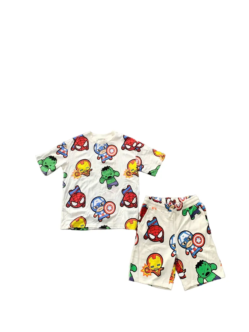 Set bộ đồ lửng Marvel cho bé trai màu trắng H&M