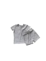 Set áo quần đùi xám cho bé trai Billie by Billie Faiers George (6 đến 9 tháng)