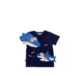 Áo thun ngắn tay hình cá mập cho bé trai Next baby (4 đến 5 tuổi)