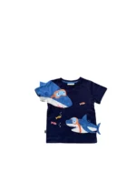 Áo thun ngắn tay hình cá mập cho bé trai Next baby (4 đến 5 tuổi)