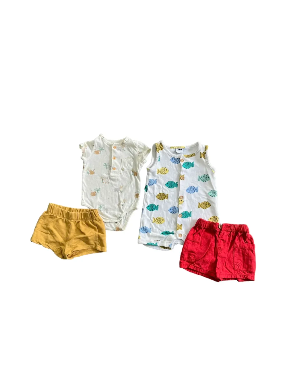 Set 4 món đồ cho bé mix brand Tape À L’oeil & Kiabi (3 đến 6 tháng)