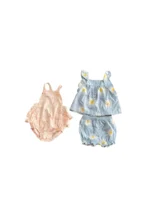 Set 2 bộ đồ Carter’s cho bé gái (6 đến 9 tháng)