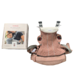 Địu BabyBjorn Harmony màu hồng (còn box và tặng kèm yếm địu của hãng)
