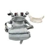 Địu BabyBjorn Harmony màu xám nhạt tặng kèm yếm địu của hãng (no box)