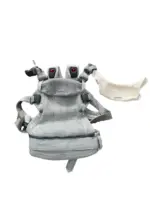 Địu BabyBjorn Harmony màu xám nhạt tặng kèm yếm địu của hãng (no box)