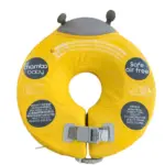 Phao bơi đeo cổ cho bé chống lật an toàn chuyên dùng cho spa thuỷ liệu màu vàng MamboBaby (hình chú ong vàng)