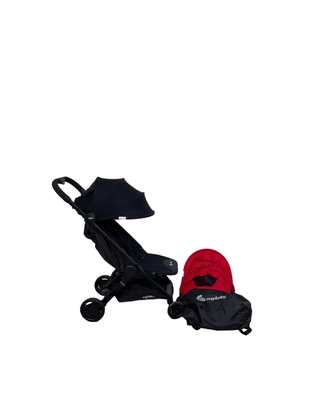 Xe đẩy Ergo metro+ màu đen (kèm túi đựng và mái che thay thế) 0-4 tuổi tối đa 20kg - Ảnh 1
