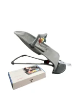 Ghế rung Baby Bjorn vải air mesh màu xám nhạt kèm thanh đồ chơi (no box) 0- 18 tháng tối đa 13kg