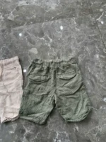 Set 2 quần shorts nilen cho bé trai màu kem & rêu (3 đến 4 tuổi) - Ảnh 3