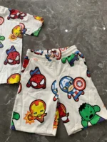 Set bộ đồ lửng Marvel cho bé trai màu trắng H&M - Ảnh 3